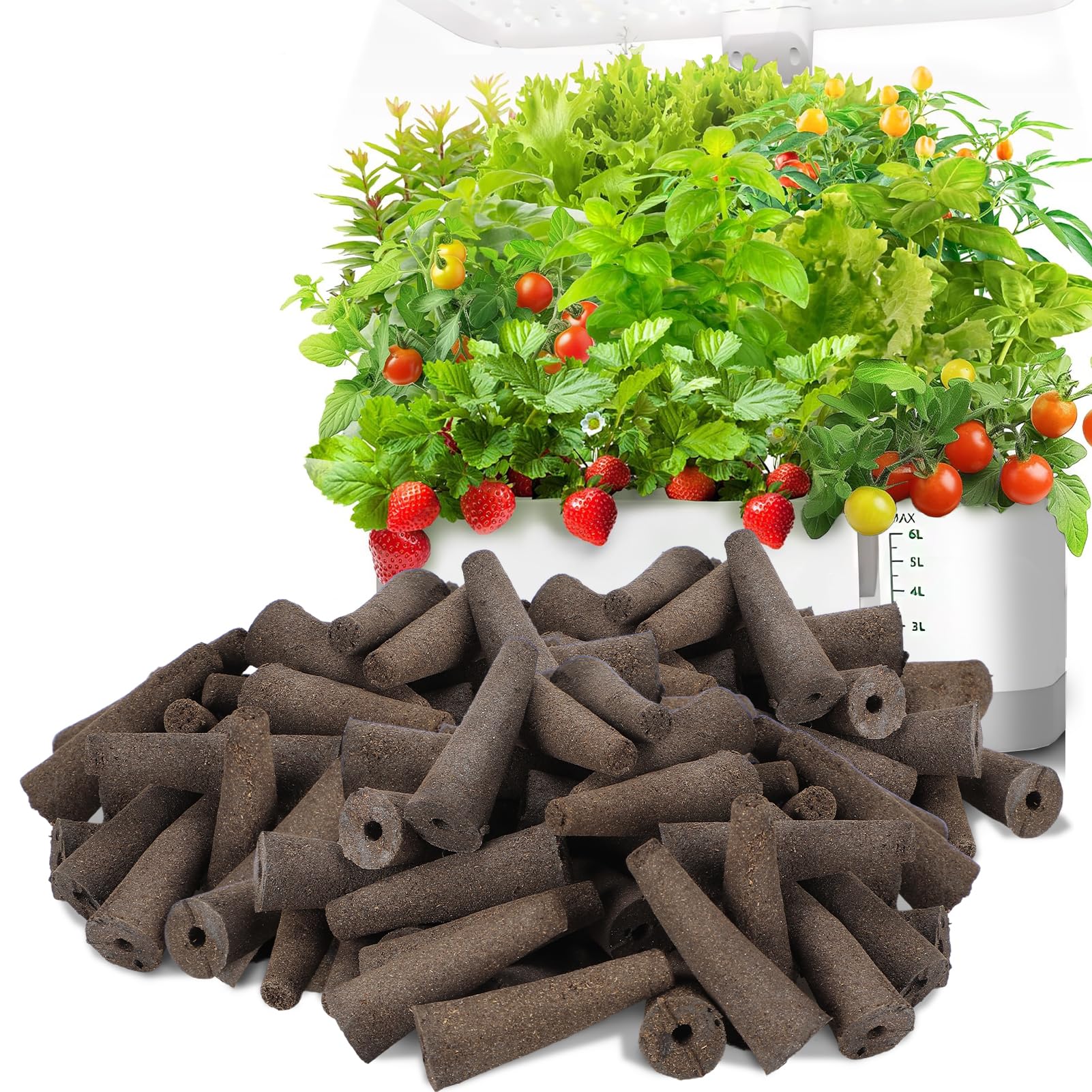 Alphatool 100 Pack Grow Sponges Replacement Compatible with AeroGarden - Seed Starters Pods for Improving Germination Rate Speed, Seeds Starting Kit for Indoor Garden Hydroponics Growing System