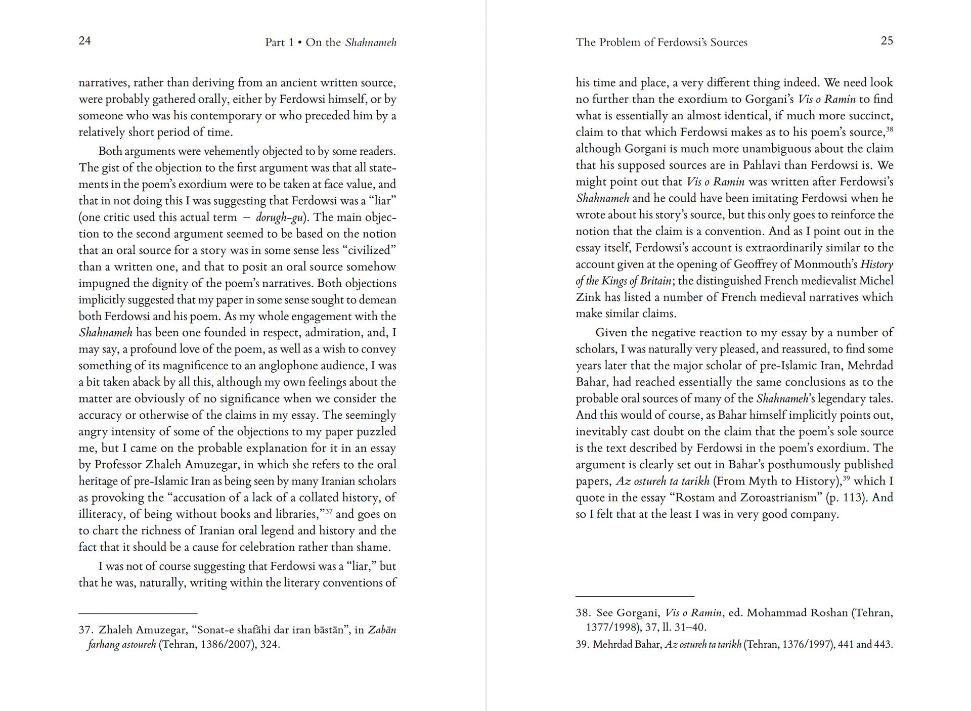 Plant Friendship's Tree: Essays on Persian Literature and Poetry