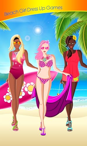 Menina Da Praia Vestir-se Jogos
