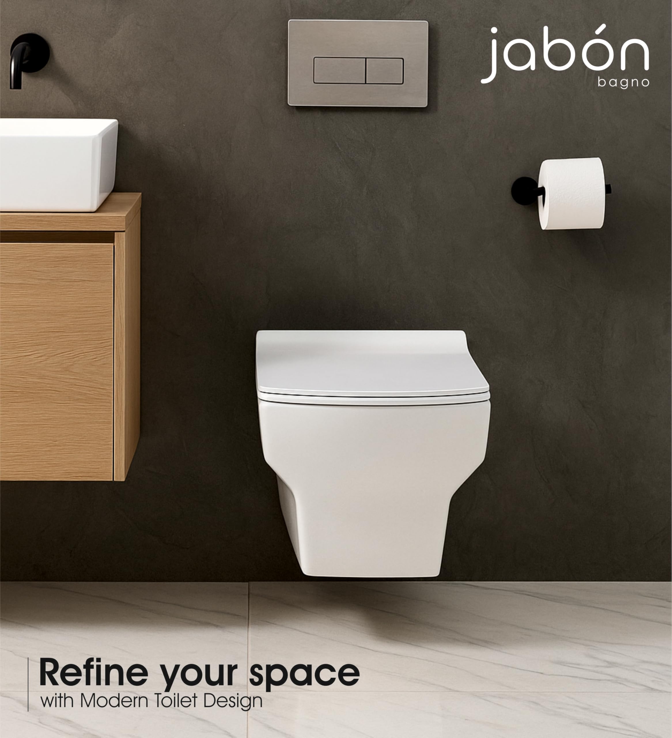 Wall Mounted Commode - Modern White Toilet -3 Wall Mounted Commode - Modern White Toilet -3