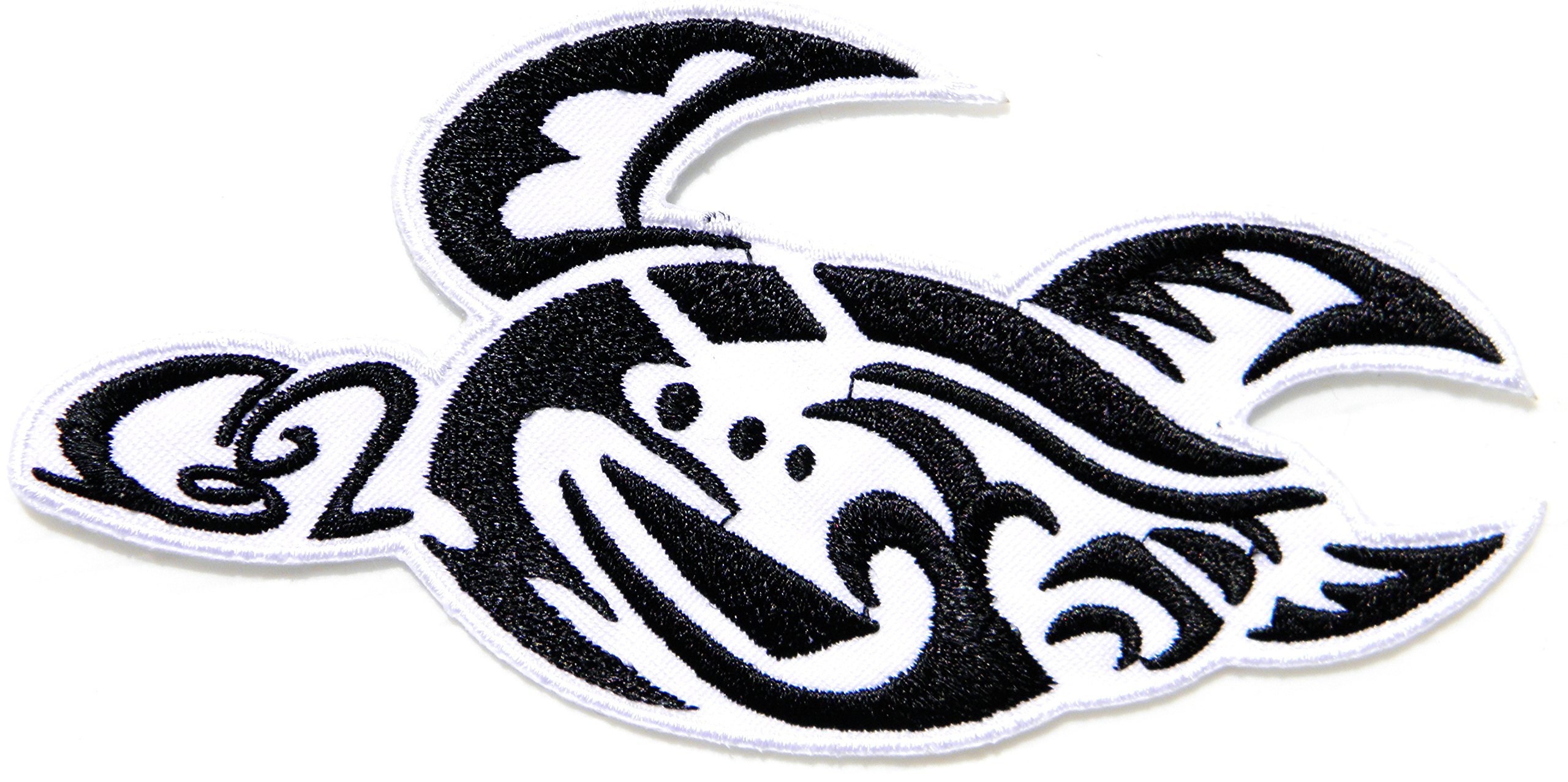 Sea Turtle Patch Sew Iron on Embroidered Applique Carft Handmade DIY Costume Cloth (4.75" wide x 2.5" tall)