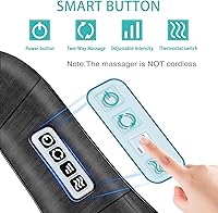 Vista 2 de AERLANG Shiatsu Back and Neck Massager, Back Massager Deep Tissue Kneading Neck and Shoulder Massage with Heat, Electric Massage Pillow Fathers Day