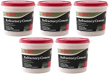 Rutland 610 Refractory Cement, 64 Fl Oz (Five Pack)