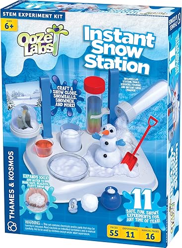 Thames & Kosmos Ooze Labs - Kit de experimento STEM de estación de nieve instantánea y configuración de laboratorio, haz tu propia nieve falsa. 11