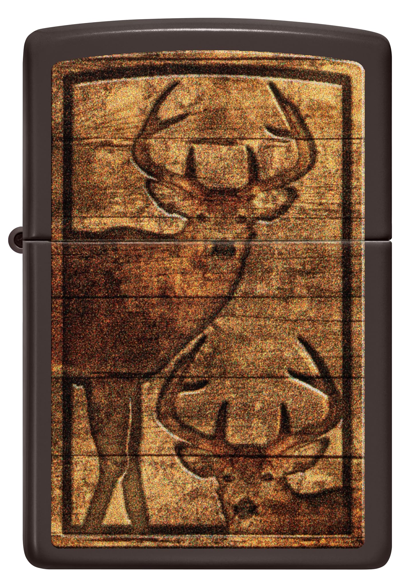 Zippo Accendino tempesta – Outdoor Wooden Nature, Brown, Color Image – Ricaricabile – Riutilizzabile – Design antivento – Confezione regalo – Made in USA