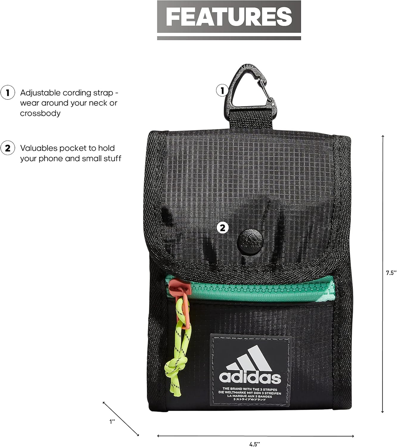 Neck Pouch Crossbody Travel and Festival Wallet - Image 2