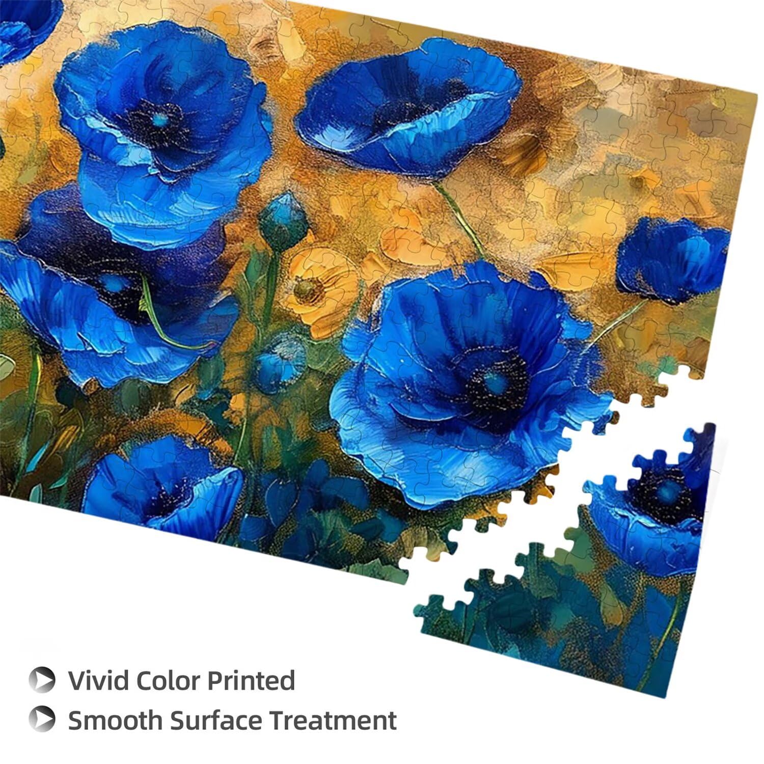 Puzzle para Adultos 1692 Piezas, Belleza Azul Puzzle, Difícil, Desafiante, Rompecabezas Encajan Perfectamente, Letras en la Parte Posterior, sin Polvo, Regalo para Personas Mayores (179x31cm) v-622