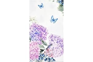 Hydrangea Flowers Disposable Guest Towels