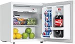 Danby DCR016A3WDB 1.6 Cu. Ft. Compact Refrigerator, Energy Star Mini Fridge with Freezer, Reversible Door & CanStor Beverage Dispenser, White