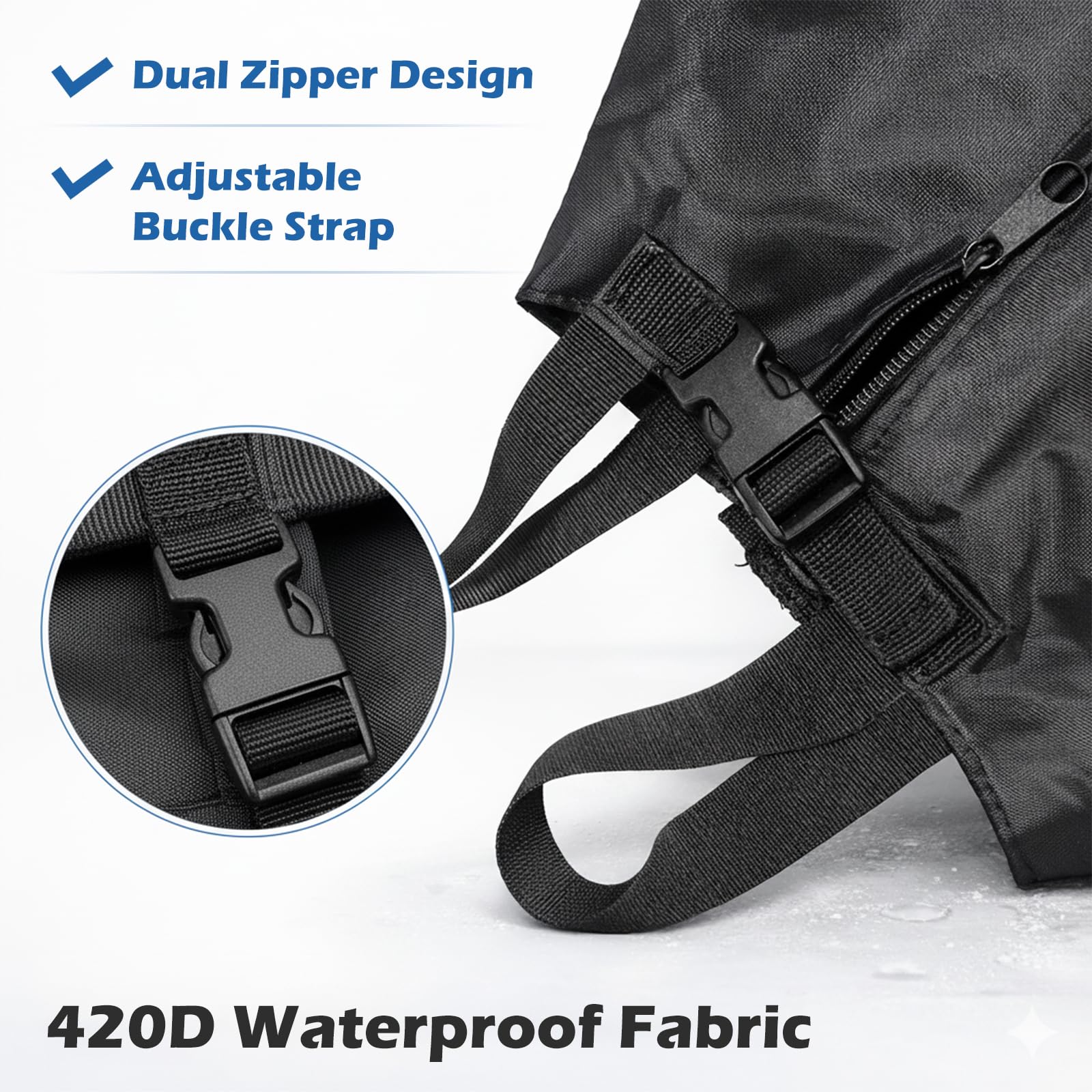 Bootspropellerabdeckung, wasserdicht, strapazierfähig, 420D Marine-Motor-Propeller-Schutztasche, 39,5 cm Außendurchmesser, passend für 30,5 cm - 38,1 cm Außendurchmesser, 1 Stück