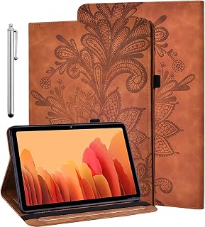 Nokia T20 Tablet (2021 Release, ModelTA-1392 TA-1394 TA-1397) 10.4 inch case,Lightweight Folio Flip Wallet PU Leather Tablet Cover for Nokia T20 case +Stylus pen【Brown】