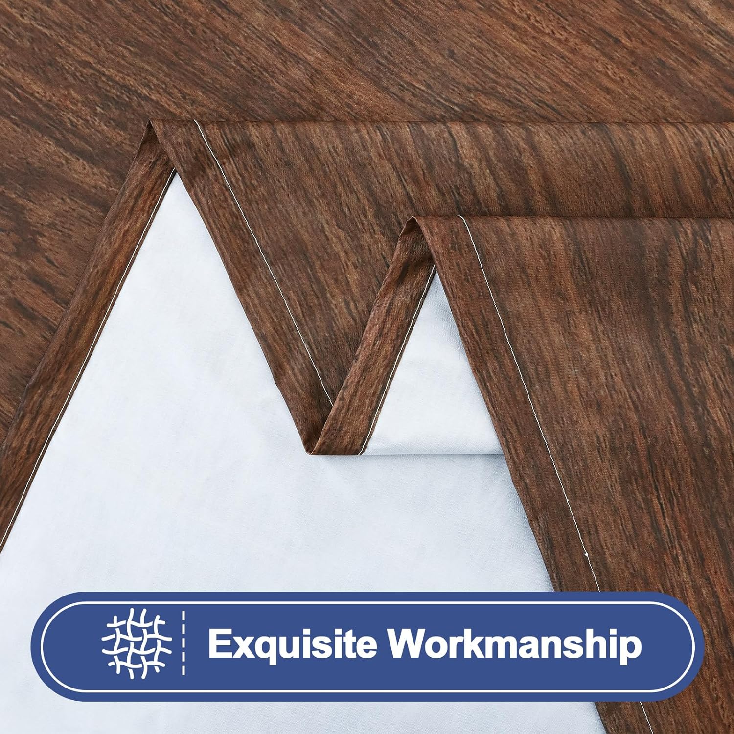 Smiry Picnic Table Cover with Bench Covers, Waterproof Elastic Fitted Tablecloth for 5 Foot Tables, Washable Polyester Tablecloths for Camping, Indoor & Outdoor (Brown, 30x72 Inch 3-pc Set)