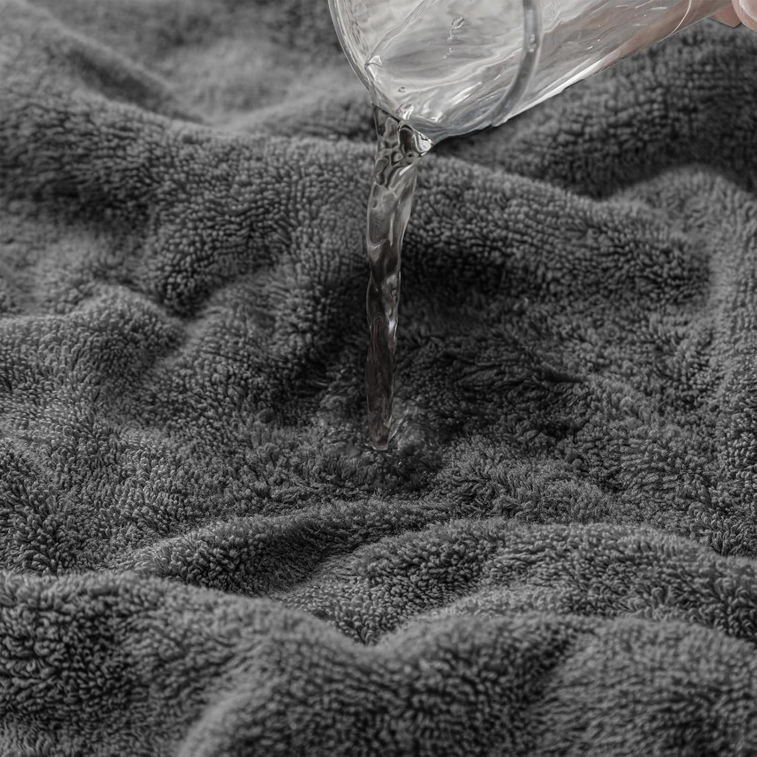 Ultra Soft 6-Piece Towels Set, 100% Cotton Thick Soft Highly Absorbent Wavy Striped Towels, Quick Dry, Bathroom Towels Set (2 Bath Towels, 2 Hand Towels, 2 Washcloths) Perfect for Bathroom - Image 7