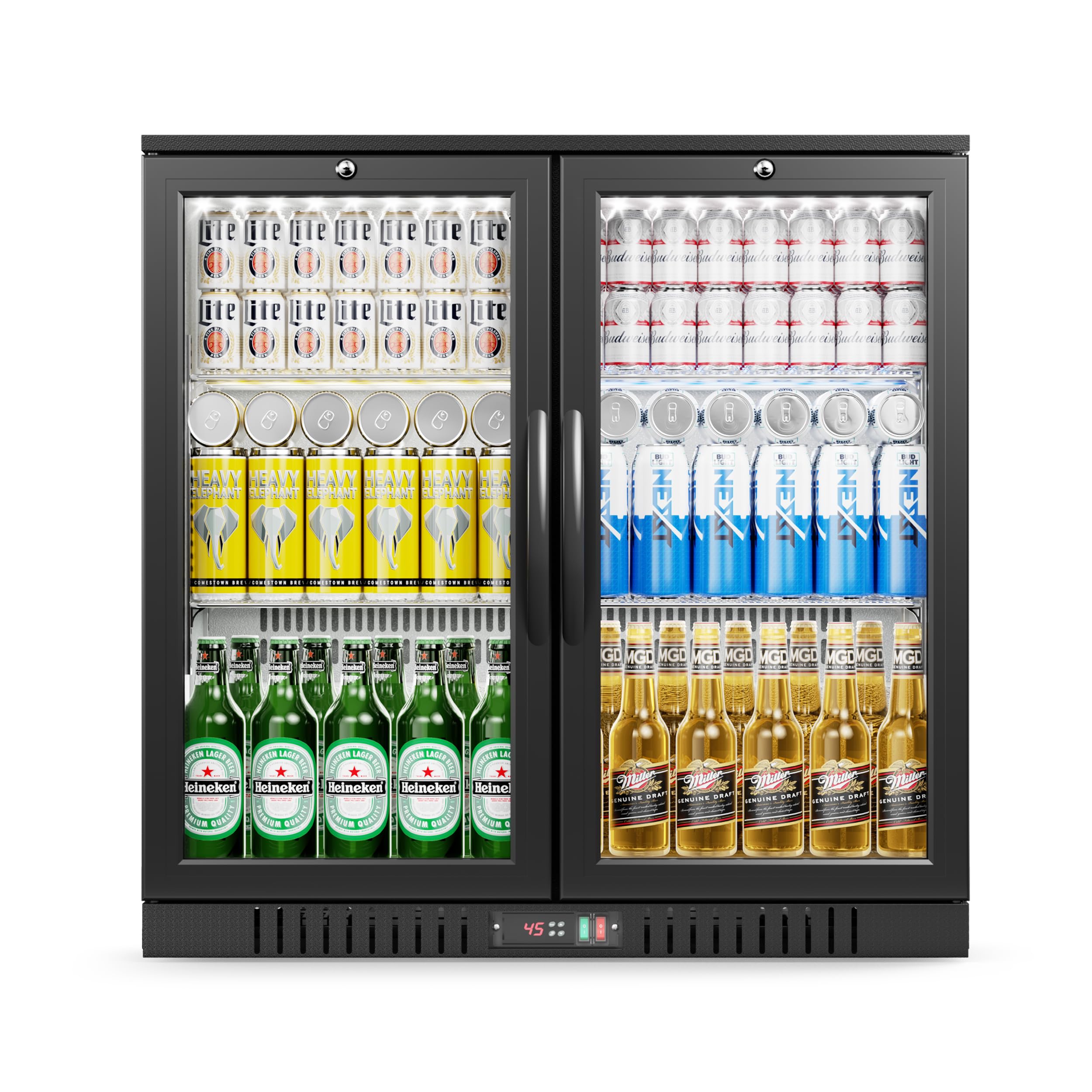 Euhomy BRU-210-02 7.4 cu ft Beverage Cooler Black