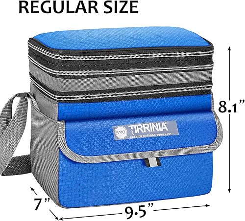 Miniatura 6 de Tirrinia Lonchera pequeña con aislamiento, a prueba de fugas, reutilizable, expandible para mujeres, hombres y adultos, bolsa enfriadora para el