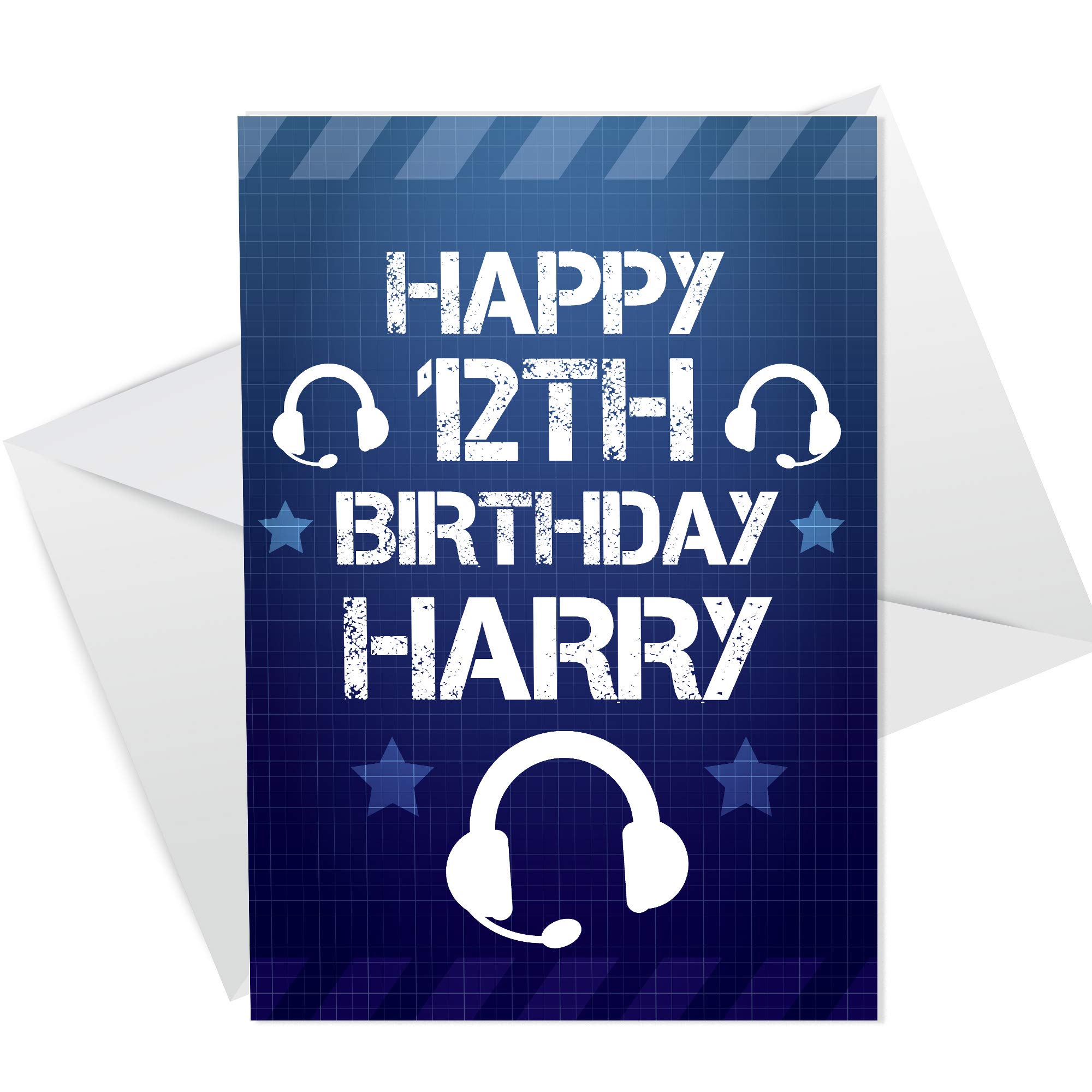 RED OCEAN Personalised Birthday Card For GAMER Birthday Card For Son Brother Grandson