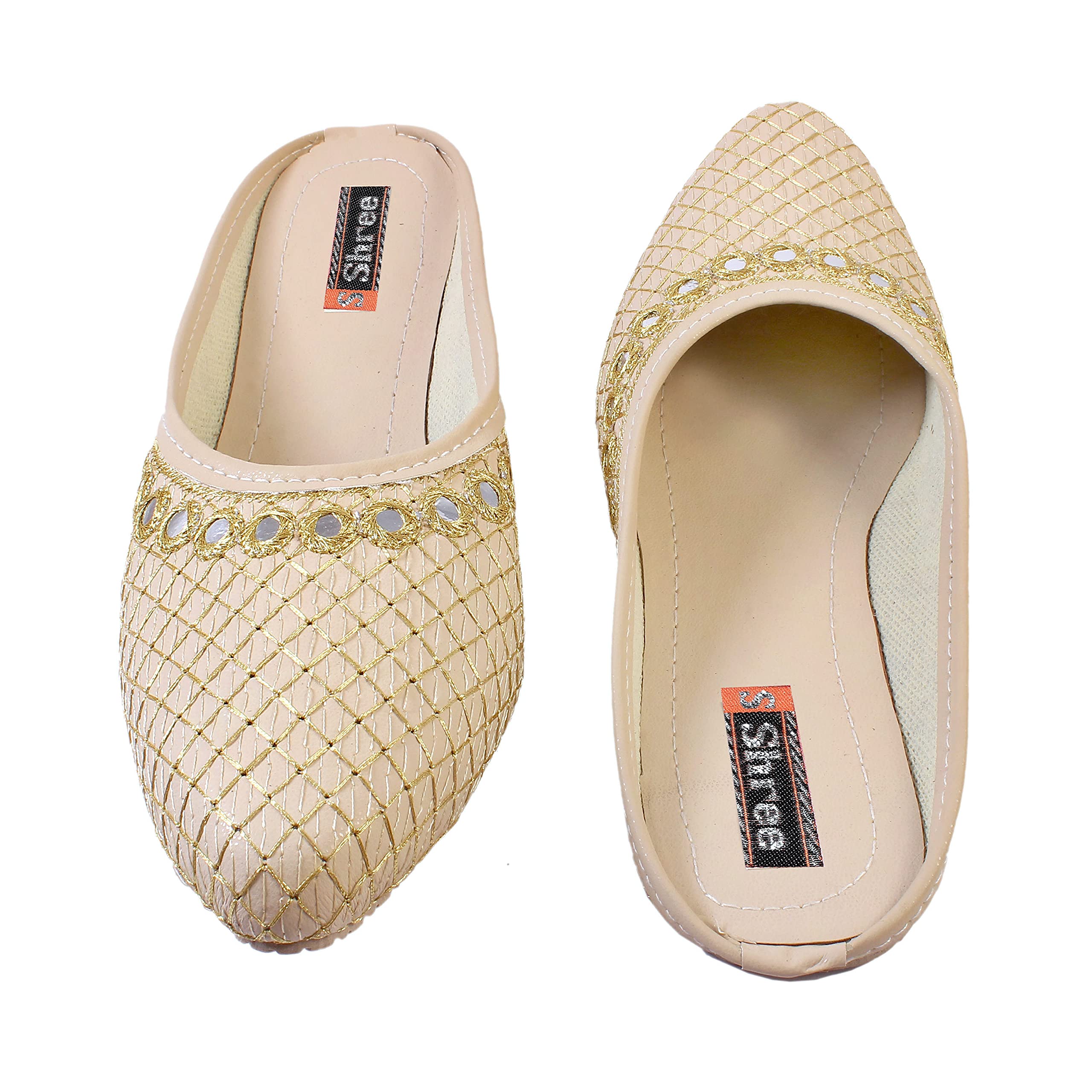 shree ol Latest Stylish Rajasthani Jaipuri Belly Juti for Women and Girls-picture-53