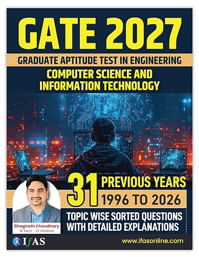 GATE PYQ CSE Book | 31 Years (1996-2026) Computer Science Previous Years Solved Paper with Detailed Solutions | Chapterwise GATE Exam Books for CSE 2027 | IFAS Publications