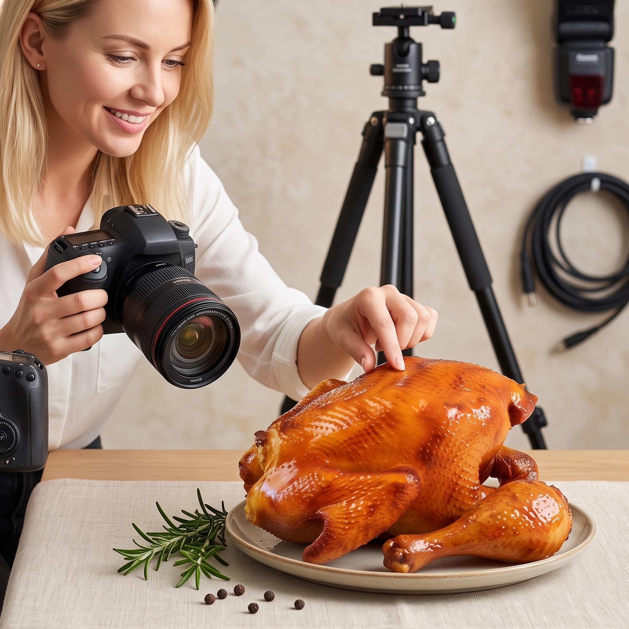 Modello di pollo arrosto cibo artificiale per decorazioni per il Ringraziamento, 6 pollici