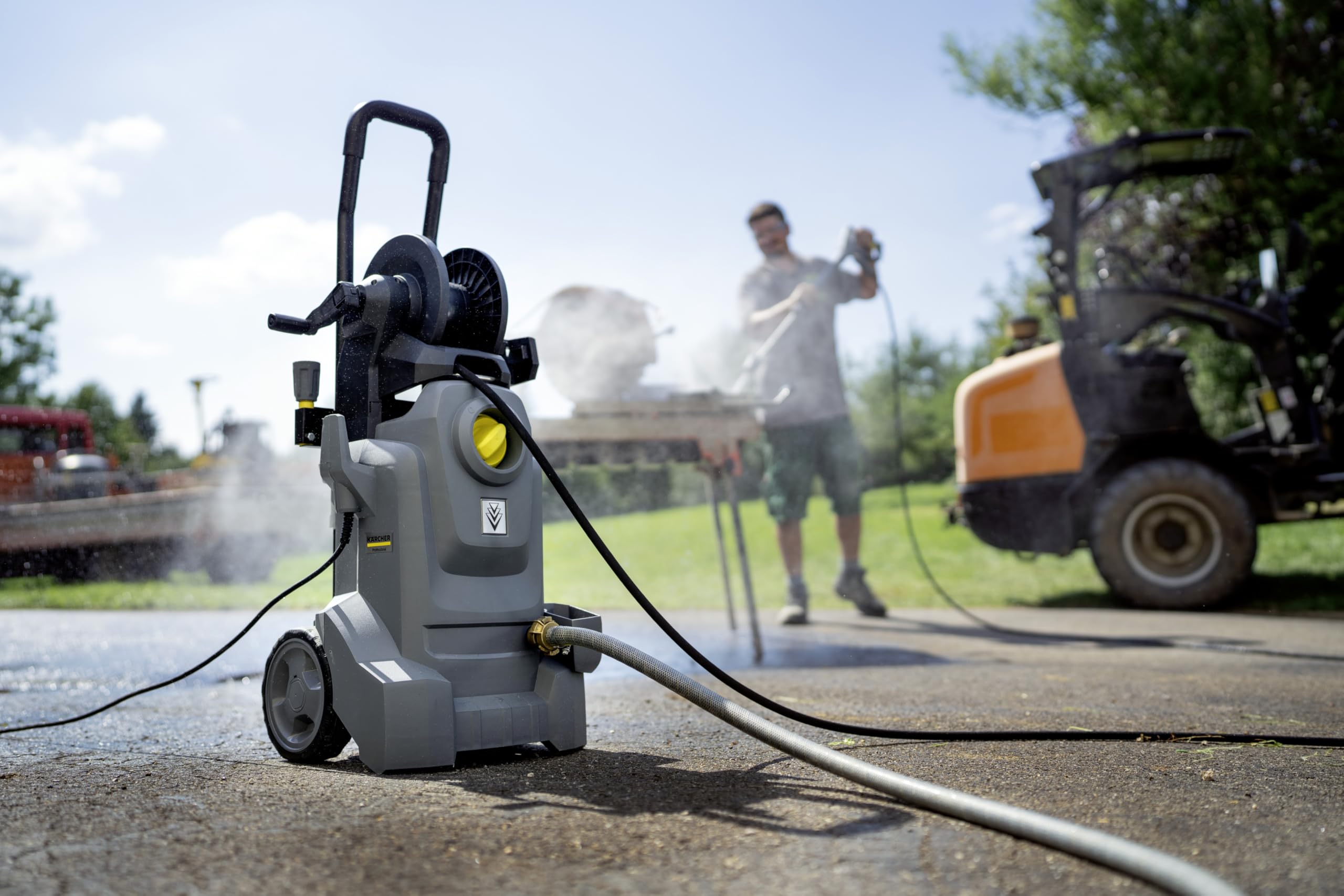 Kärcher Professional Kaltwasser-Hochdruckreiniger HD 5/11 EX Plus Classic, Druck: max. 160 bar, Fördermenge: 500 l/h, Gewicht: 21 kg, Schlauch: 8 m, Strahlrohr, Hochdruckpistole, Dreckfräser