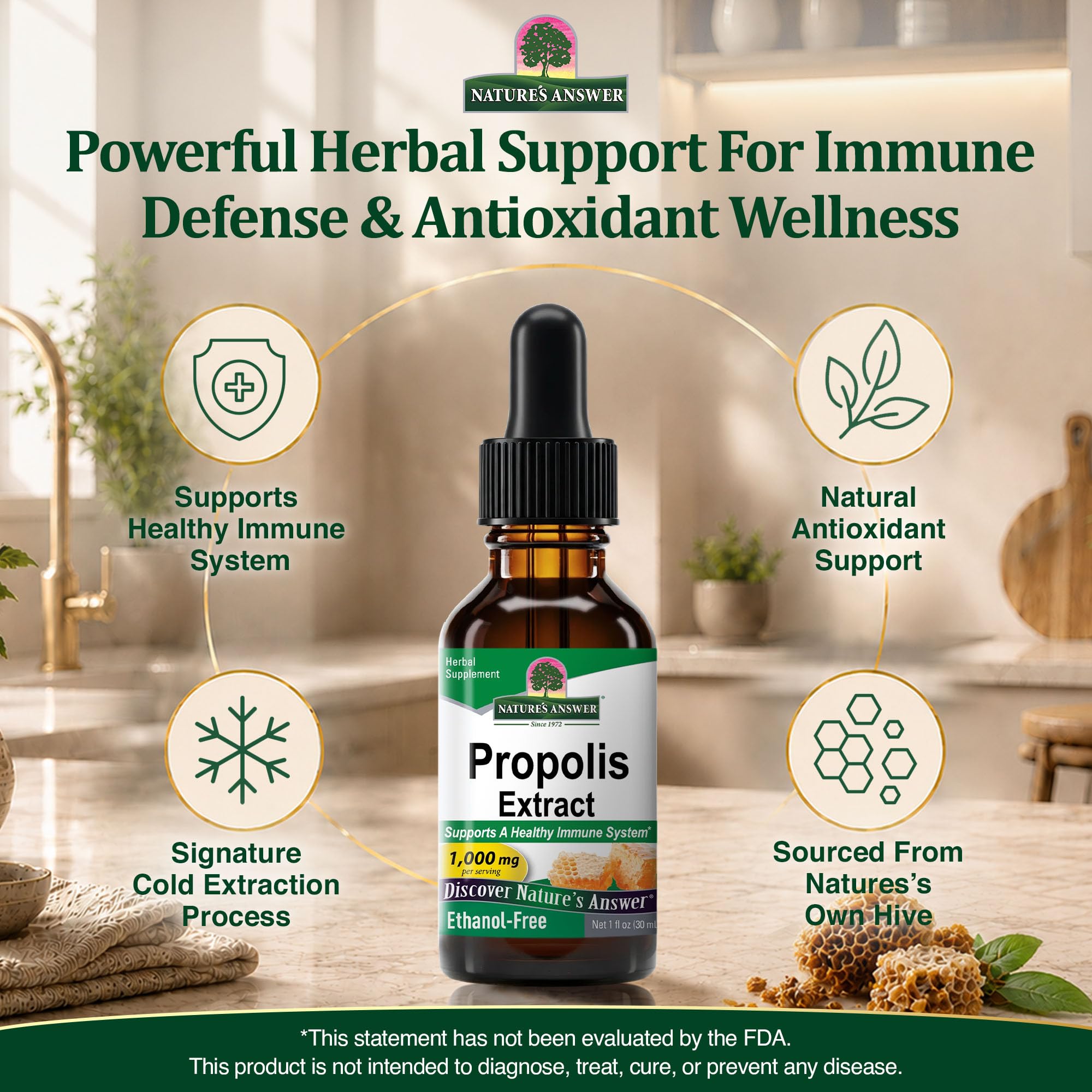 Nature's Answer Alcohol-Free Propolis Resin Extract, 1 fl oz, Concentrated — Amazon image 6