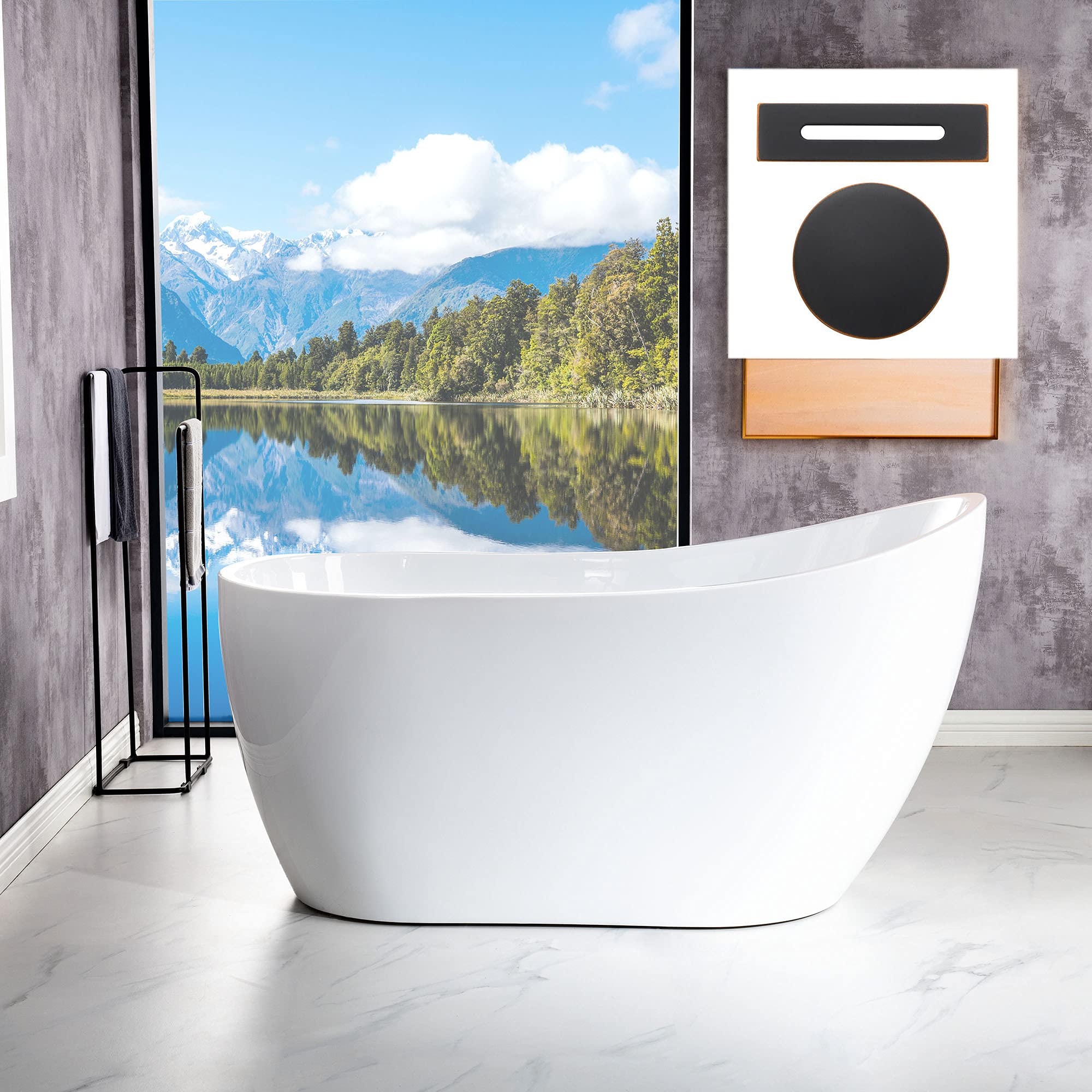 WOODBRIDGE B0006-ORB Bathtub, ORB