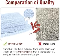 Vista 5 de Niuniu Daddy Animales de peluche con peso de ajolote azul de 18 pulgadas 2.8 libras para niños, adultos y niñas, juguete de peluche gigante