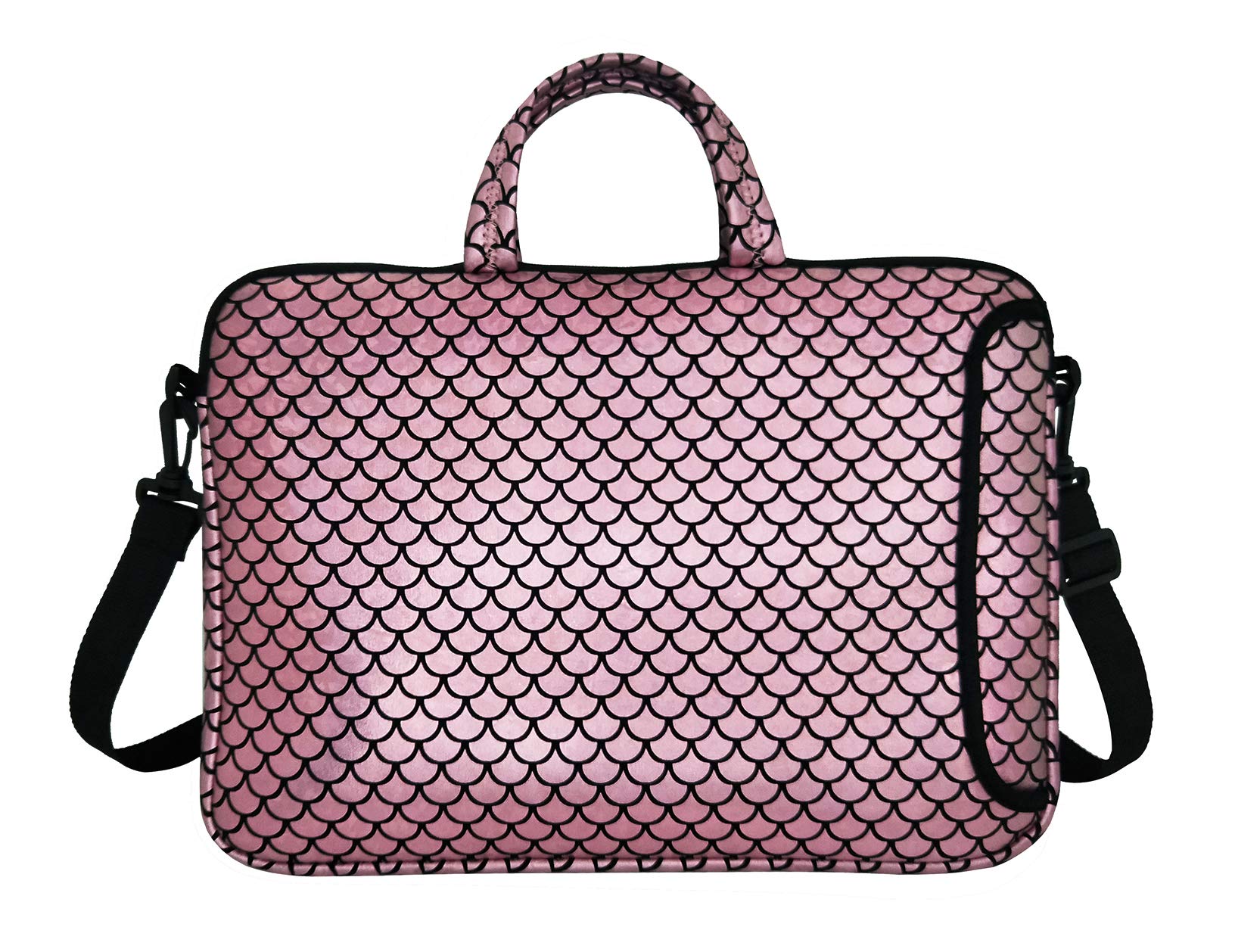 14-Inch Laptop Shoulder Carrying Bag Case Sleeve For 13" 13.3" 14 inch Macbook/Notebook/Ultrabook/Chromebook, Mermaid Scale