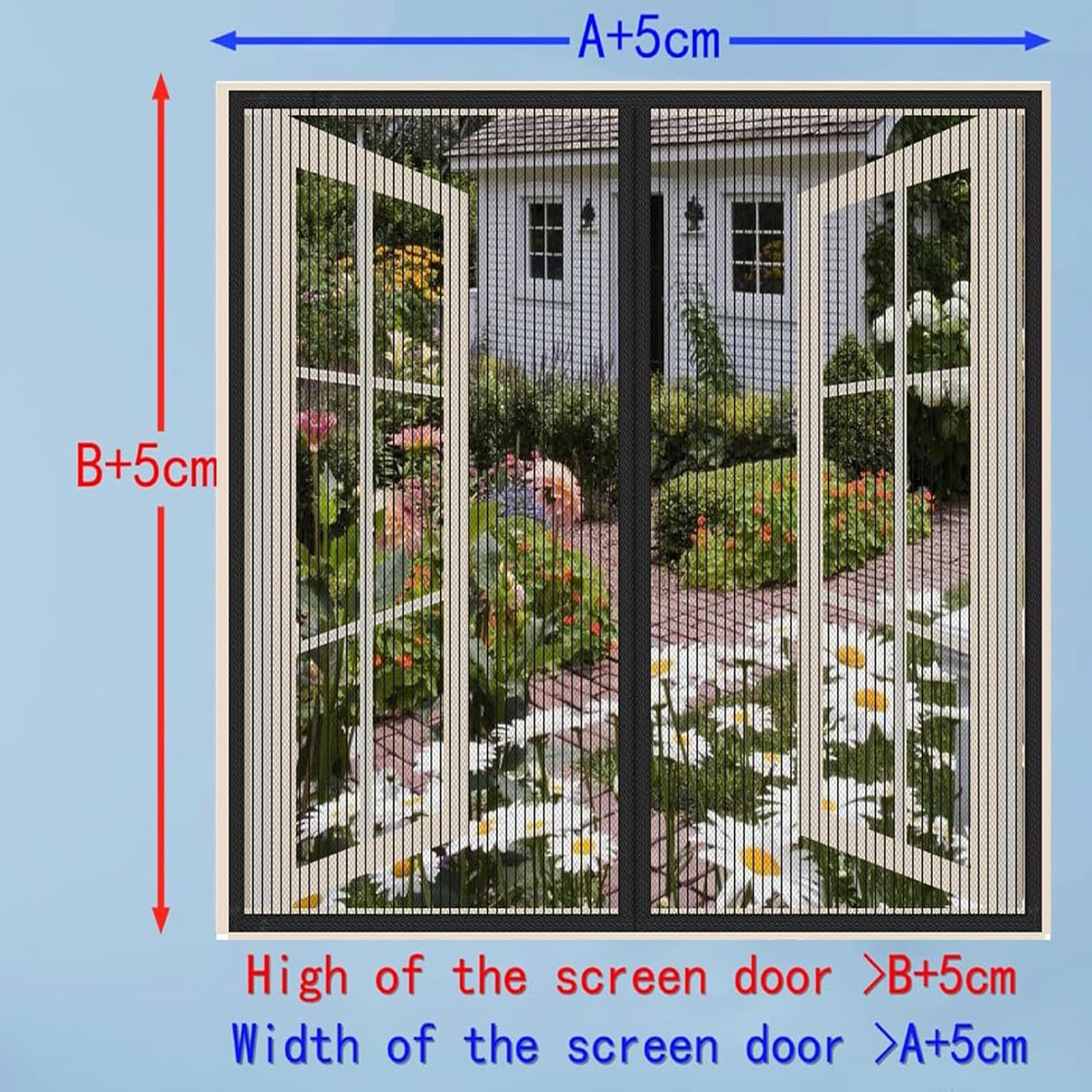 Mosquitera Ventana Magnética 130 x 150 cm Fácil de Ensamblar Autoadhesivo Antimoscas Tela Mosquitera con Imanes para Todas Las Ventanas, Negro