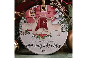 Parents First Christmas Ornament: Celebrate New Mommy Daddy Deer's Love
