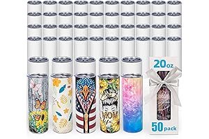 50 Pack 20 oz Sublimation Tumbler Blanks