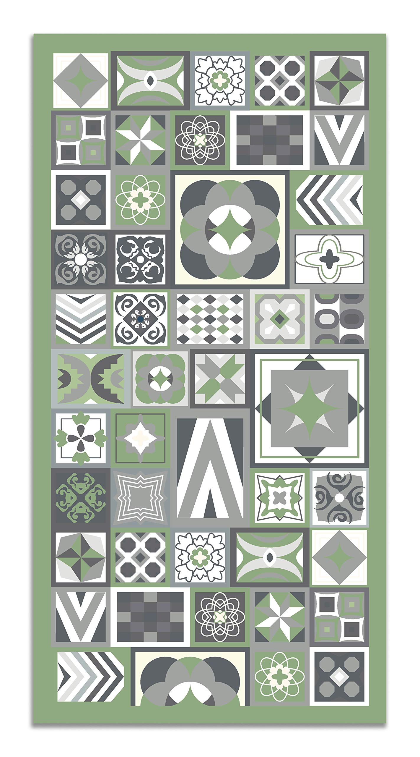 Tapis vinyle de sol grand format Panorama carreaux de ciment 120x160