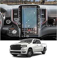 Vista 7 de CDEFG Protector de pantalla de automóvil con control central, protector de pantalla táctil para Dodge RAM 1500/2500/3500 Uconnect 2013-2018, vidrio