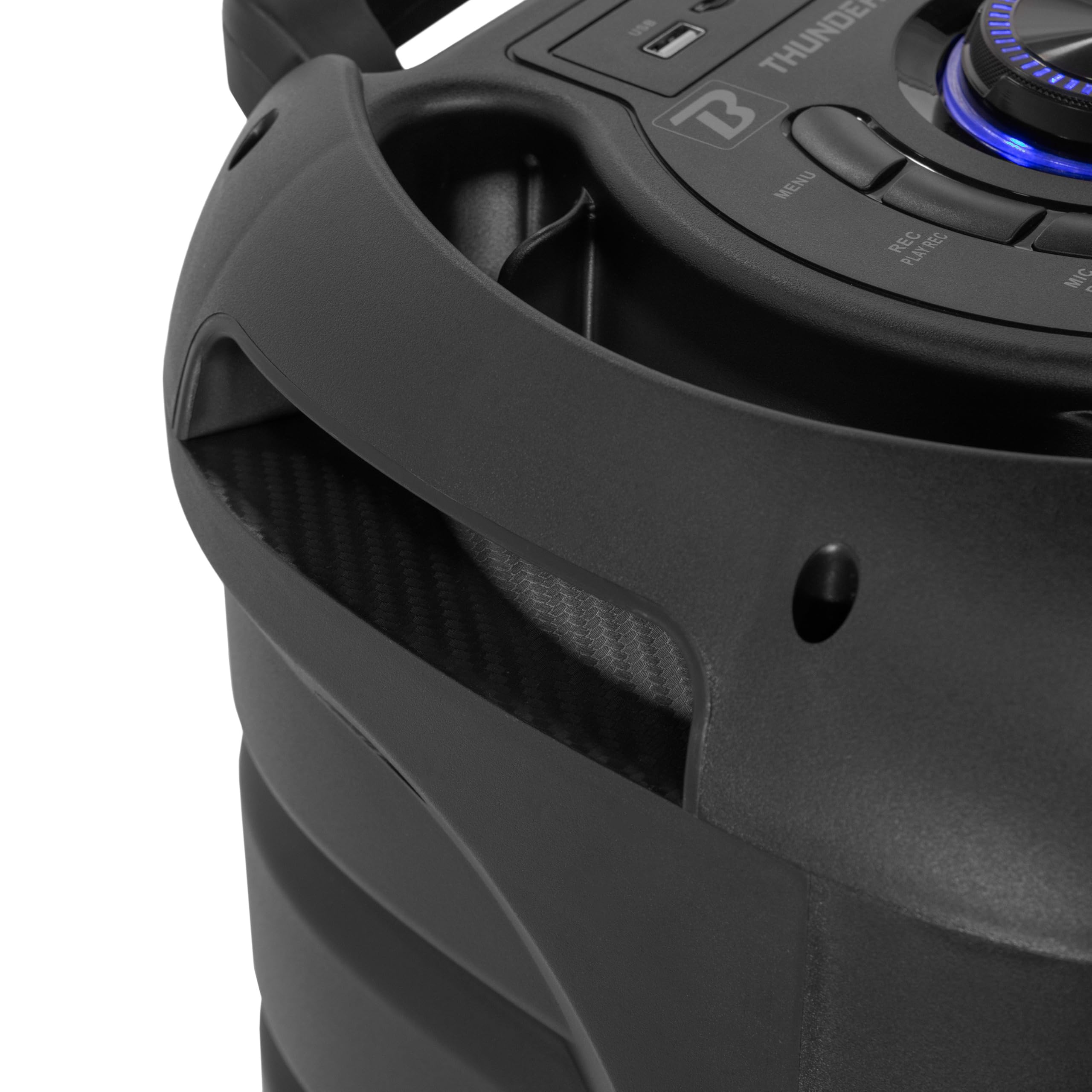 BoomTone DJ Thunder Blaze 800-N Enceinte Active Portable 800W avec Effets Lumineux, Bluetooth 5.0, Lecteur USB/SD, Micro Inclus, Batterie Rechargeable, Idéale DJ, Fêtes, Karaoké, Transport Facile