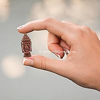 Vista 38 de Amazing Gemstone Black Obsidian Crystal Buddha Head Statue for Zen - Buddah Decor Statue Figurine for Meditation - Adornos Decoraciones Para Salas