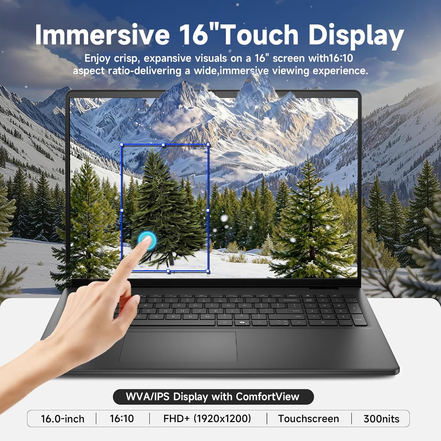 Dell 16 Touchscreen Laptop Computer, 16" FHD+ WVA Touchscreen, Intel 10-Core 7-150U (Up to 5.4GHz), Wi-Fi 6, Backlit KB, Numeric Keypad, Copilot Key, Win 11 pro, 64GB DDR5, 1TB SSD