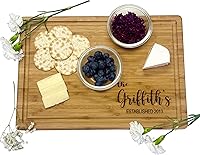 Personalized Bamboo Cutting Board - Custom Engraved Charcuterie Board for Weddings, Anniversaries, Housewarming Gifts