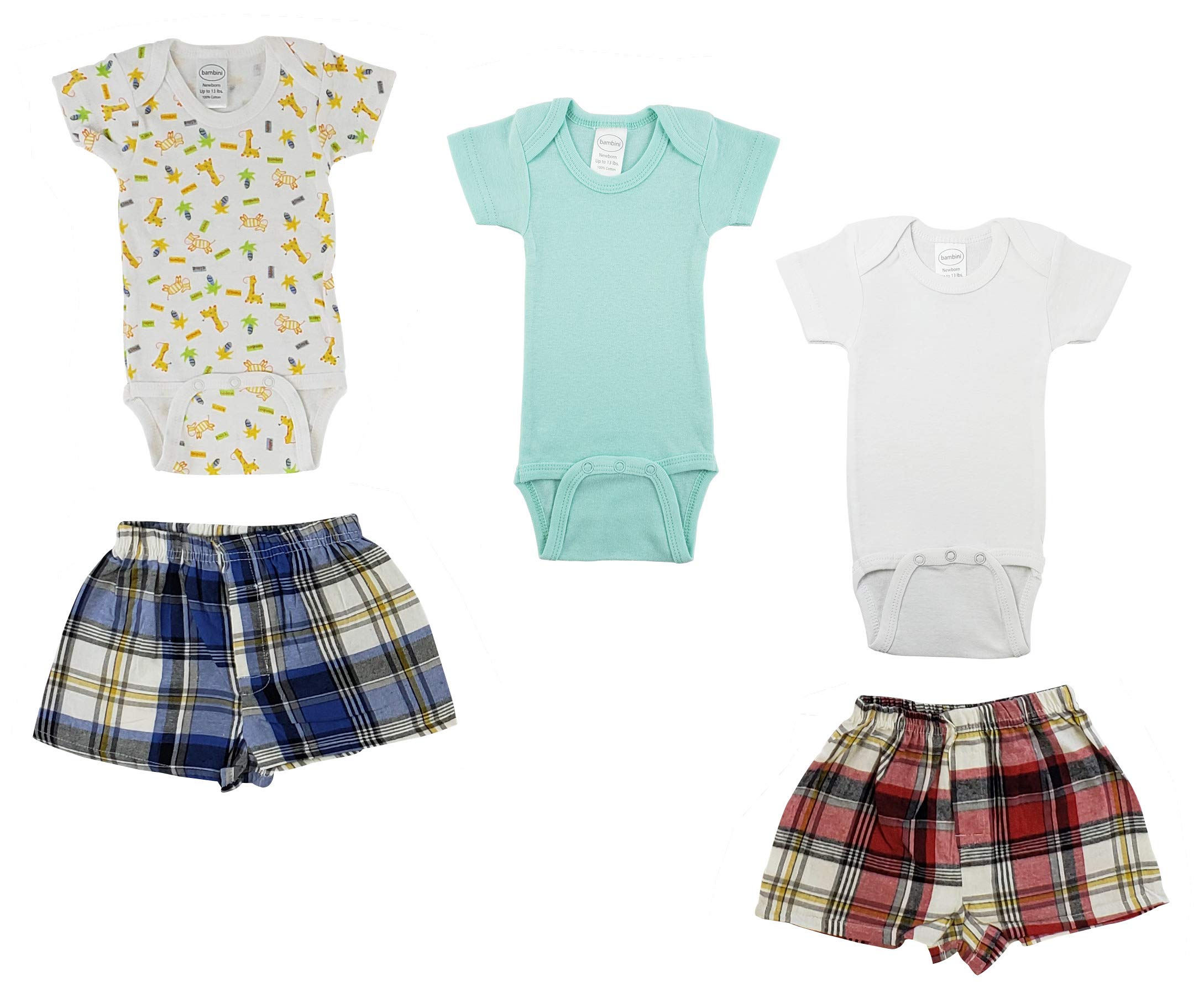 bambini Infant Onezies and Boxer Shorts - Small