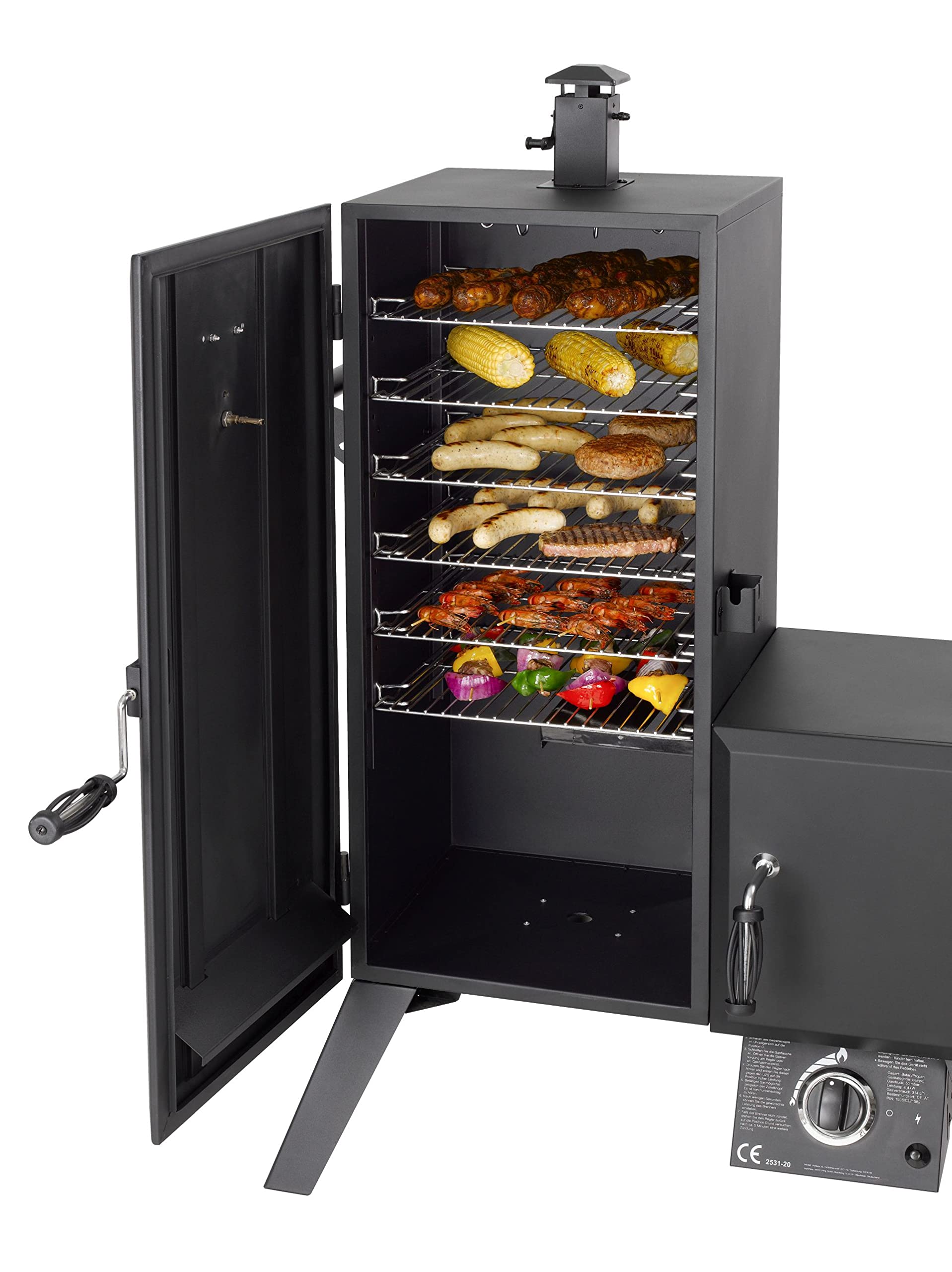 Gasgrill Smoker "PORTLAND SF" von El Fuego® mit seperater Feuerbox, AY 3175, neuestes Modell 2025
