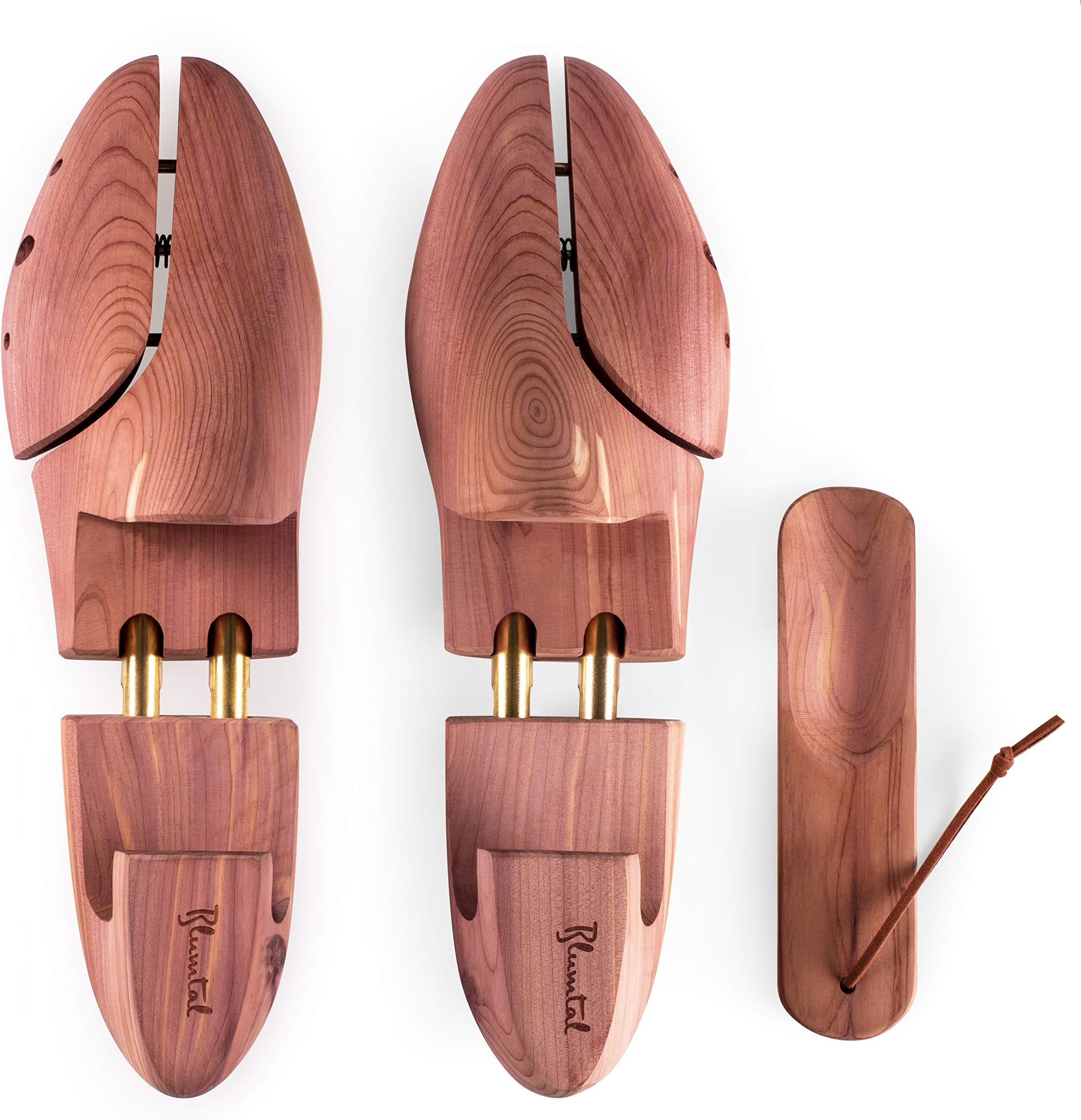 Blumtal Cedar Wood Shoe Tree Shoe Stretchers, Includes Free Shoe Horn, Women's Shoe Trees - Size 10.5/11 - 1 Pair