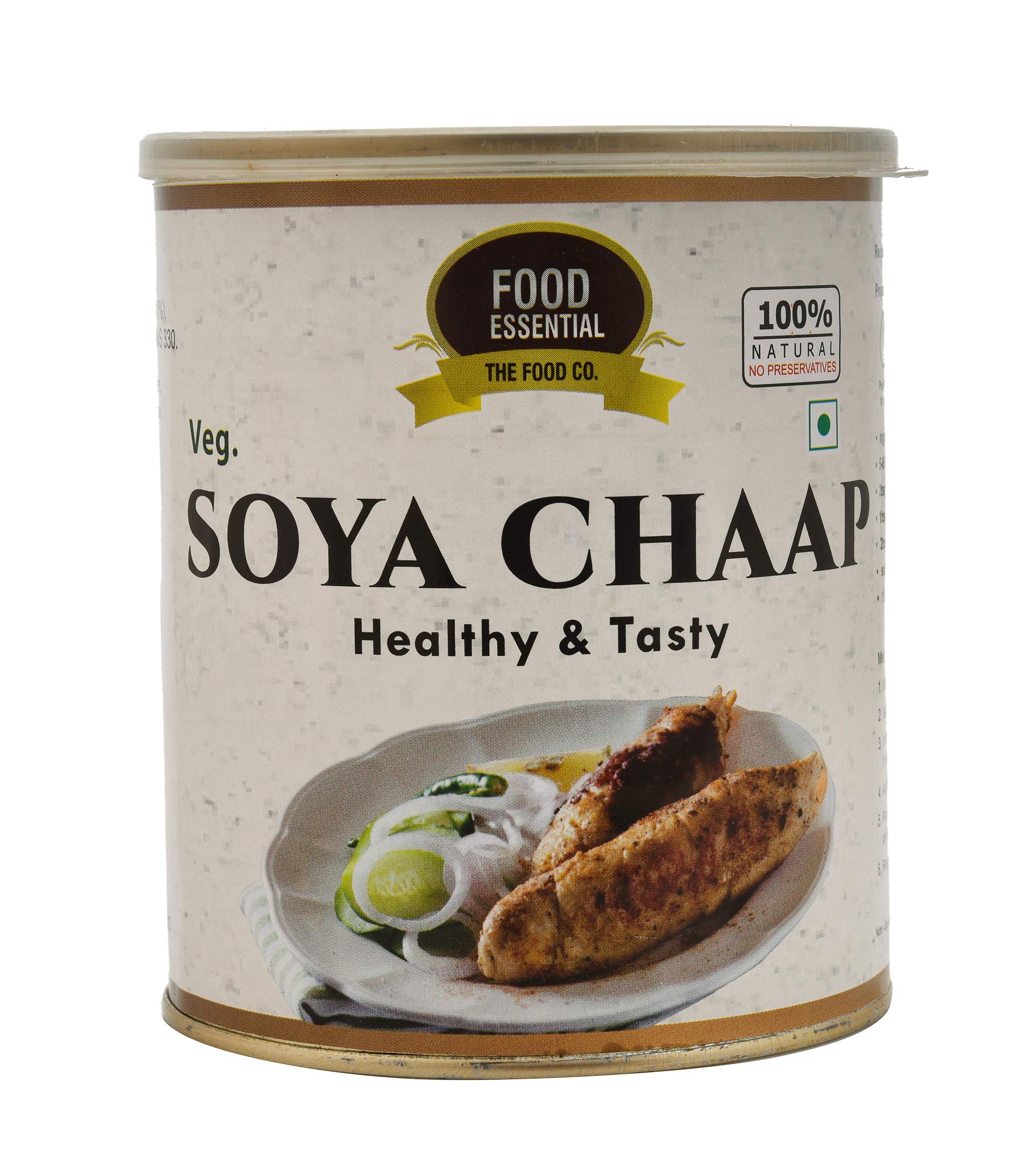 FOOD ESSENTIAL Vegan, Chunks on Stick SOYA Chaap in Brine (800 to 500 g) (Pack of 1) (B09NSJZ3YD) Amazon Price History, Amazon Price Tracker