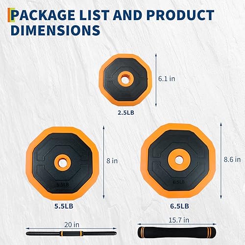 Miniatura 6 de GarveeLife Juego de mancuernas ajustables 4 en 1, juego de pesas utilizadas como mancuernas, pesas rusas y soporte de levantamiento de pesas, equipo