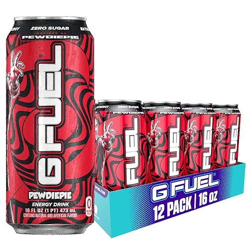 Miniatura 7 de G Fuel Bebida energética de cono de nieve, sin azúcar, bebidas saludables, cero calorías, 300 mg de cafeína por lata carbonatada, mezcla de amino