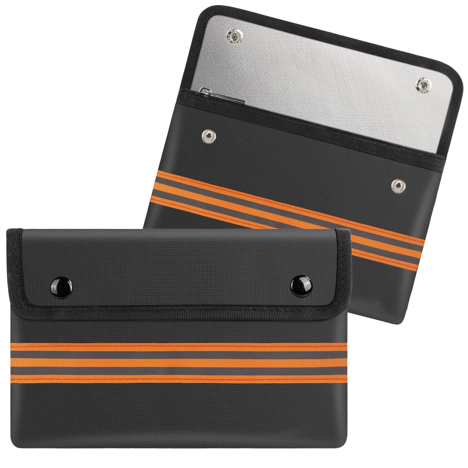 ENGPOW Fireproof Document Bag 5200°F Safe Bag 2 Pack 22 x 14 cm Money Bags Upgraded Protective Pouch Banking Money Saving Wallet for Travel Safe Small Valuables,Cash,Key,Passport,Card