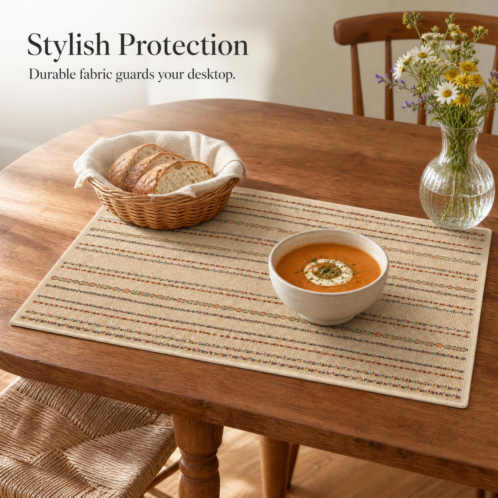 Chemin Table Tissu Imitation Lin, Camel, tissé uni, 40x120cm | Conception robuste, Chemin Table Décoratif, Lors s réceptions, Pour propriétaires maison