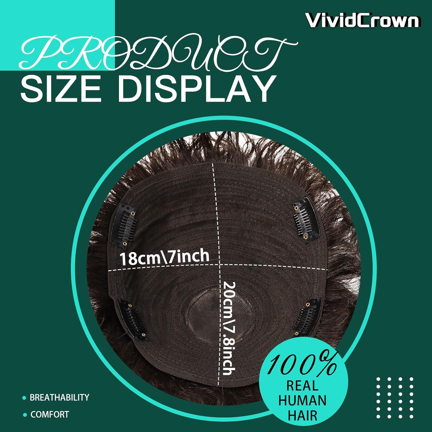 Toupee for Men Human Hair Men‘s Black Wig Short Curly Hair Fluffy Realistic Hair Wig Thin Skin Daily Party Costume Wig for Male(Black)