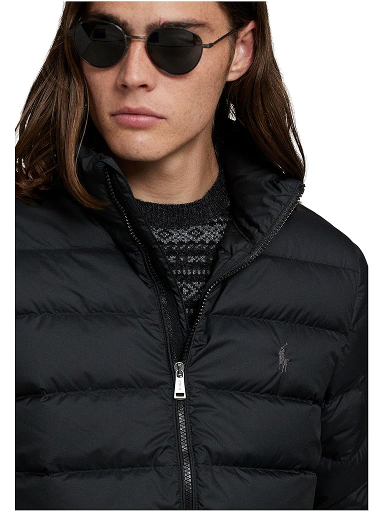 Black Polo Ralph Lauren Colden Packable Matte Jacket
