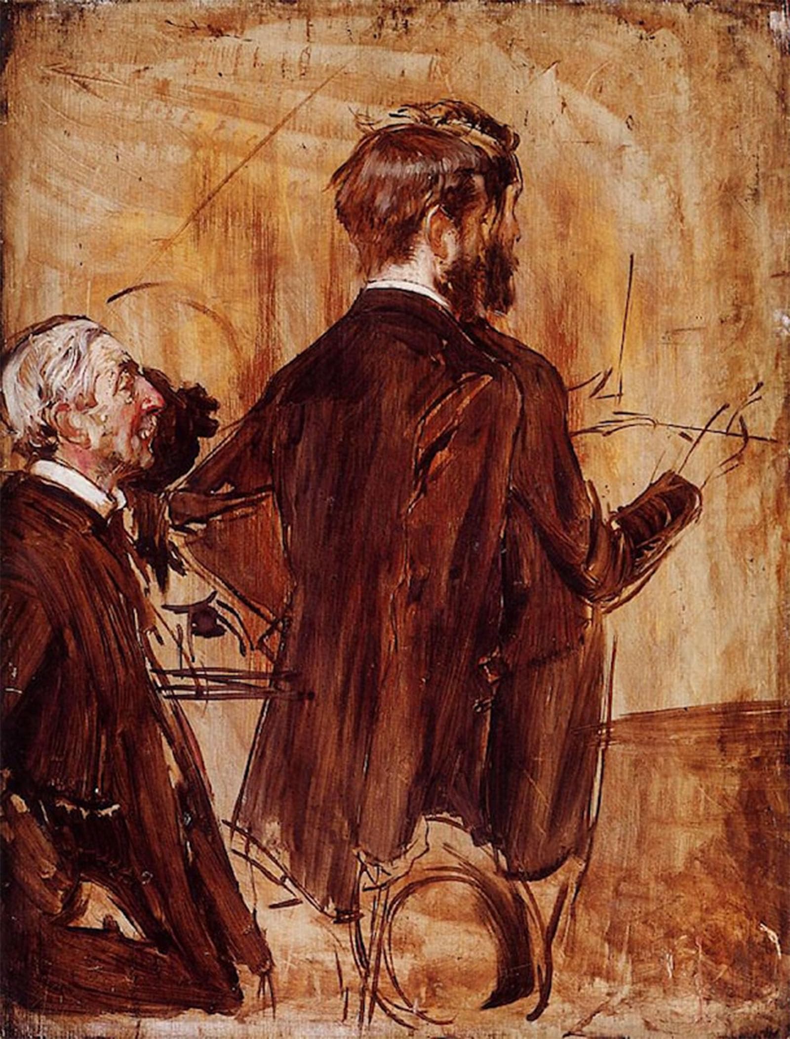 ARTXLXXBN Famous Prints Artwork Pictures Poster Painting Art In the Studio Boldini Artwork Landscape Pictures for Home Decor 60x90cm