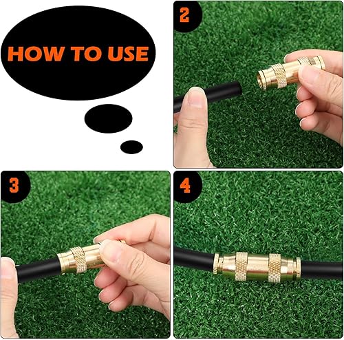 Miniatura 5 de 8 piezas de accesorios de línea de freno a presión para conectar, accesorios de aire neumáticos de latón, unión de tubos, accesorios de compresor de