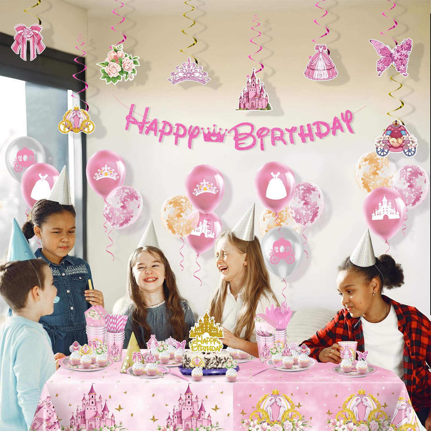 Decoraciones de fiesta de cumpleaños de princesa